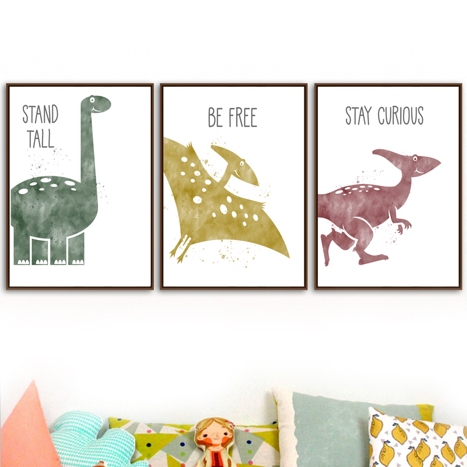 Bonito dinossauro dos desenhos - Baby Nursery Mirror avaliação e preço