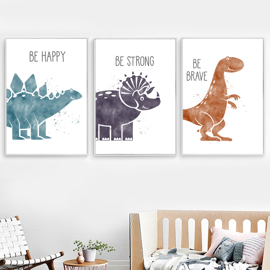 Bonito dinossauro dos desenhos - Baby Nursery Mirror avaliação e preço
