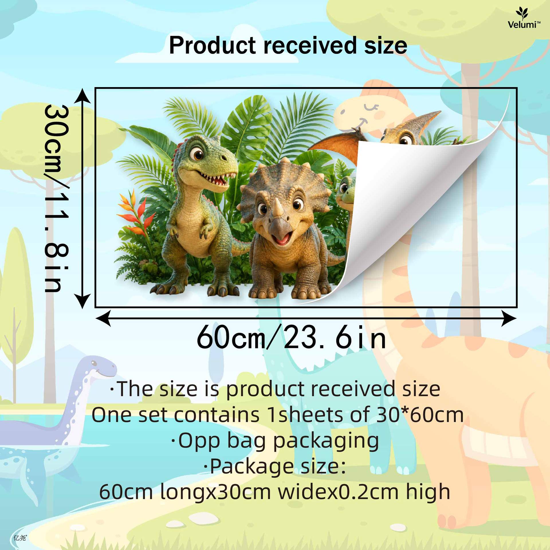 Adesivos de Parede 3D de Dinos - Baby Nursery Wall Mural avaliação e preço